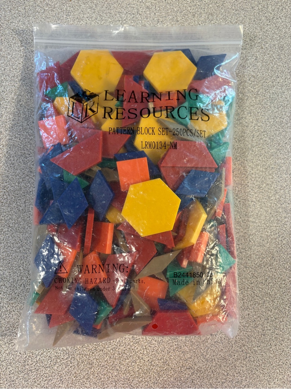 Learning Resources Kids Pattern Block Set - Multi-Color